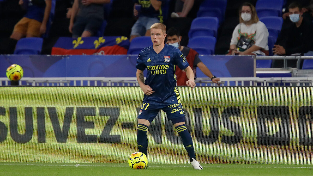 Melvin BARD of Lyon during the French championship Ligue 1 football match between Olympique Lyonnais and Nimes Olympique on September 18, 2020 at Groupama stadium in Decines-Charpieu near Lyon, France - Photo Romain Biard / Isports / ProSportsImages / DPPI